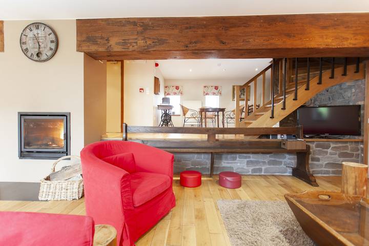 Maison de campagne pour 14 personnes, avec sauna ainsi que jardin et terrasse à Saint-Hubert - 4