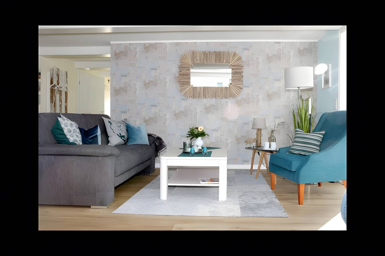 Ganze Wohnung, Apartment „Ferienwohnung Helene“ mit Gemeinschaftsgarten und Wlan in Uphusum, Nordfriesland