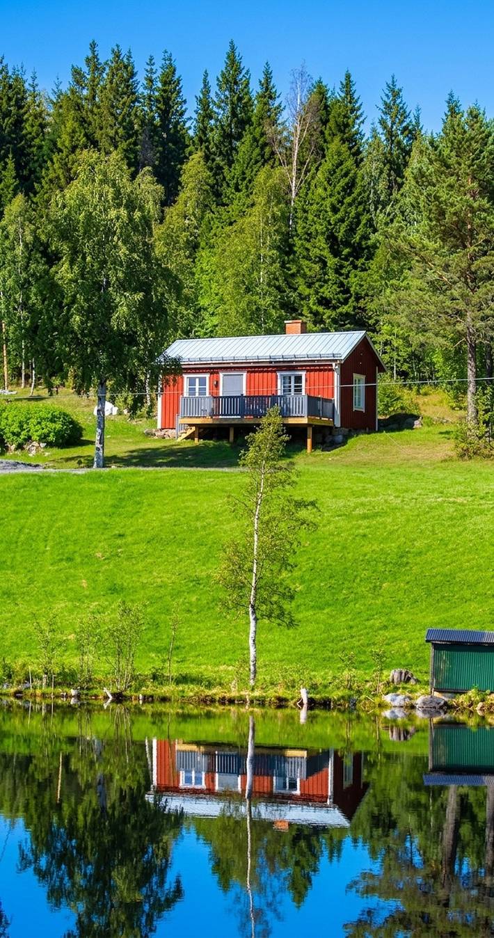Urlaub an der Hohen Küste am See Viksättsjön in Ullanger, Angermanland
