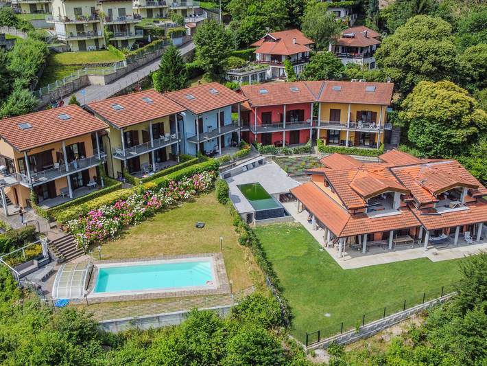 Ferienwohnung für 4 Personen, mit Garten und Terrasse sowie Seeblick am Comer See