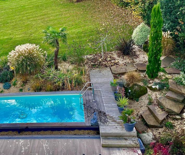 Location de vacances pour 6 personnes, avec jardin ainsi que vue et piscine, animaux acceptés à Les Champeaux - 4