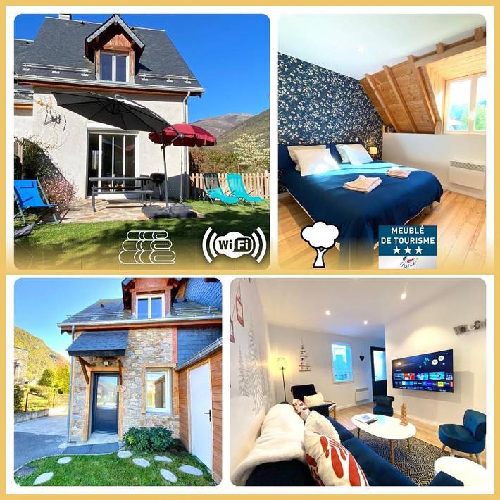 Gîte pour 7 personnes, avec vue et jardin à Saint-Mamet