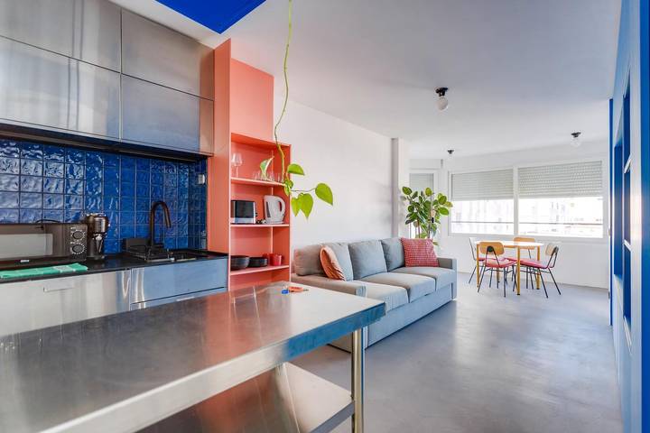 Apartamento de férias para 2 pessoas, com varanda na Costa de Caparica