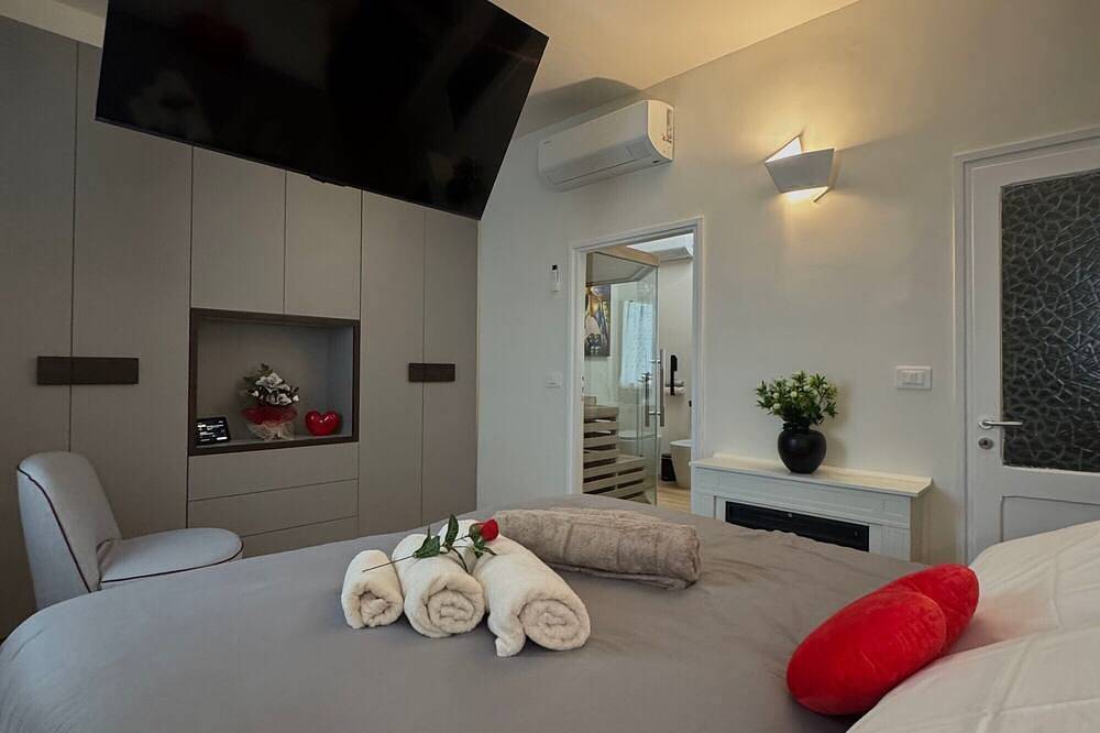 Ganze Wohnung, Apartment 'Quintessenza in Lubriano mit Sauna', Balkon, Wlan & Klimaanlage in Civita, Lubriano