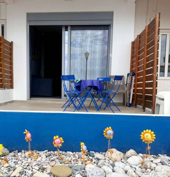 Entire holiday apartment, Charaki Escape Chic Studio with Seafront Patio in Charaki, Rhodes