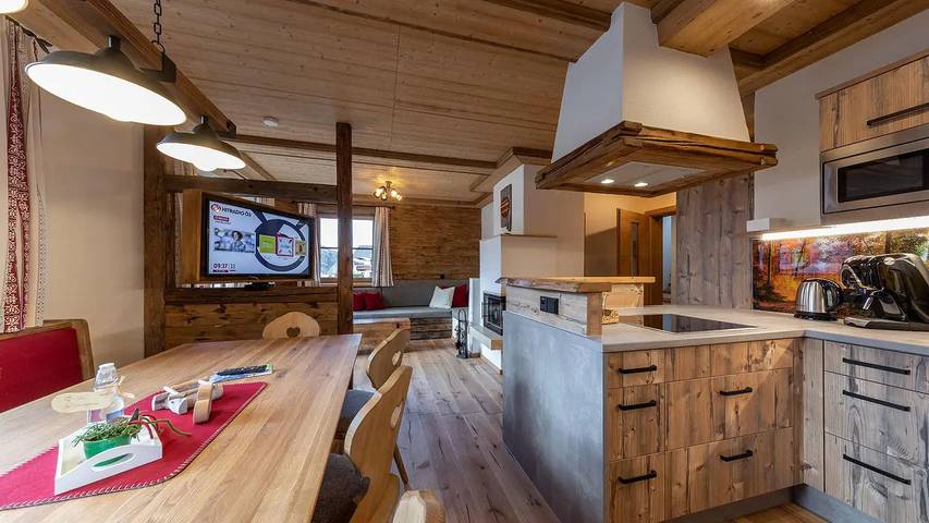 Chalet für 10 Personen, mit Balkon und Sauna sowie Garten in Haus - 4