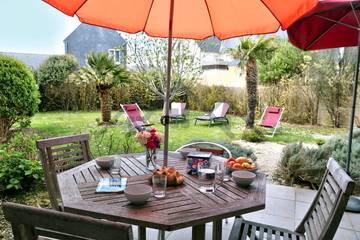 Gîte pour 5 personnes, avec terrasse, animaux acceptés dans Plage de Grève Blanche (Guilvinec)