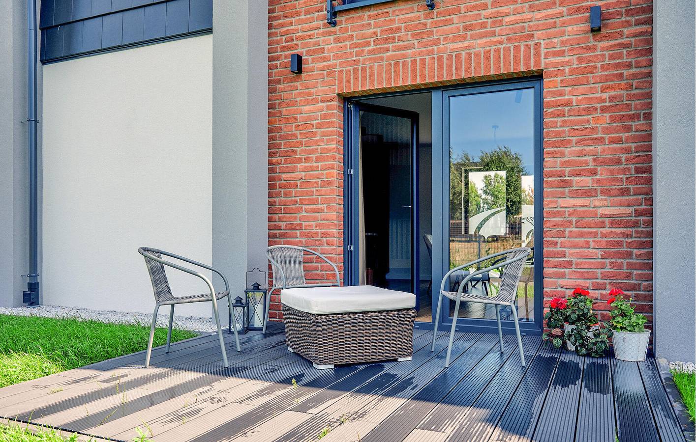 Ferienhaus für 7 Personen mit Terrasse in Nowęcin, Slowinzischer Nationalpark