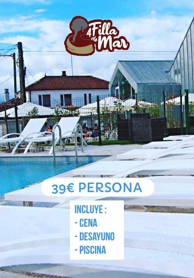 Casa de huéspuedes para 2 personas, con Terraza y Jardín además de Piscina y Vistas en Rias Baixas