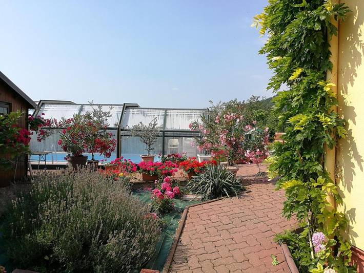 Chambre d’hôte pour 2 personnes, avec Terrasse et Jardin ainsi que Piscine et Vue