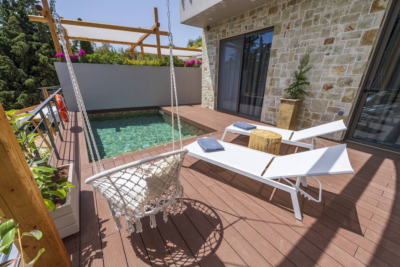 Βίλα για 3 άτομα με μπαλκόνι in Κατωμέρι, Μεγανήσι