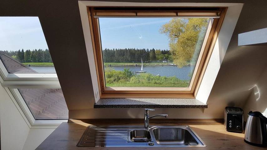 Ferienwohnung für 3 Personen, mit Terrasse und Garten sowie Sauna und Ausblick in Breiholz - 2
