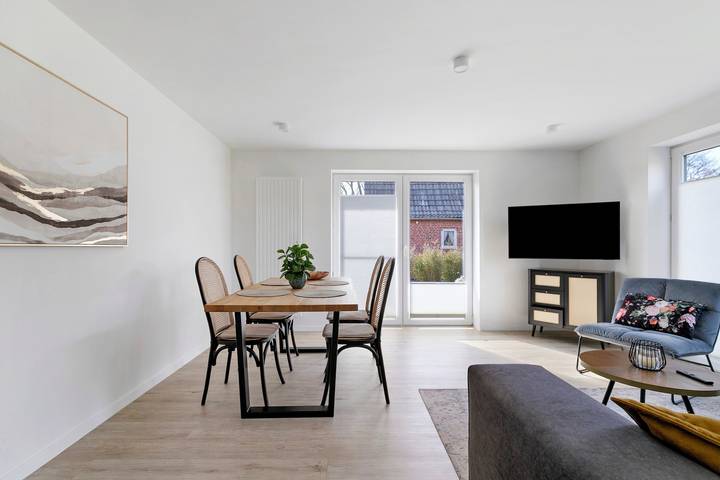 Ganze Wohnung, Ferienwohnung Emilia" mit privater Terrasse und Wlan in Garding, Eiderstedt