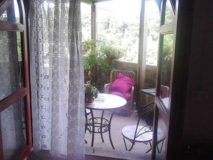 Gîte pour 2 personnes, avec Balcon et Terrasse ainsi que Jardin et Vue à Calcata