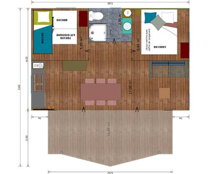 Location de vacances pour 5 personnes, avec terrasse et vue à Piégros-la-Clastre - 2