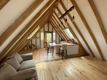 Gîte pour 2 personnes, avec jardin et vue à Réville