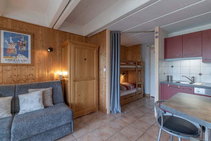 Appartement entier, Appartement 'Flaine Studio J3' avec vue sur les montagnes, balcon et Wi-Fi in Flaine, Arâches-la-Frasse