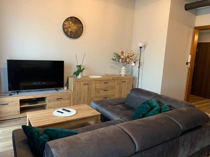 Apartament wakacyjny dla 5 osób, z Balkon i Widok w Głogów