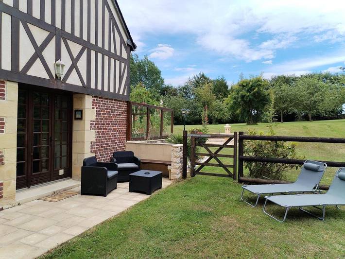 Gîte pour 2 personnes, avec jardin et vue à Sainte-Marie-au-Bosc