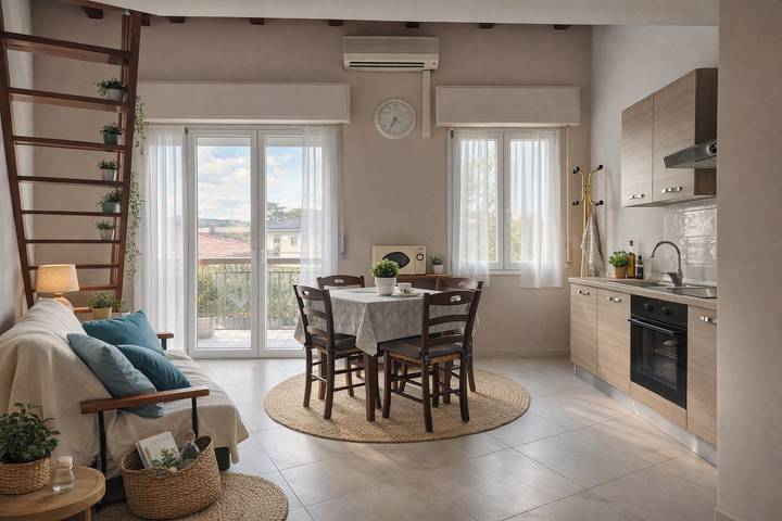 Apartamento de vacaciones para 2 personas, con vistas al lago y vistas además de piscina y balcón - 1