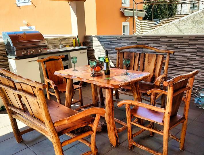 Ferienhaus für 6 Personen, mit Whirlpool und Terrasse