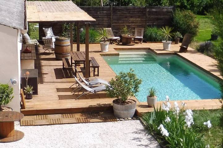 Ferienwohnung für 3 Personen, mit Pool und Garten sowie Terrasse - 1