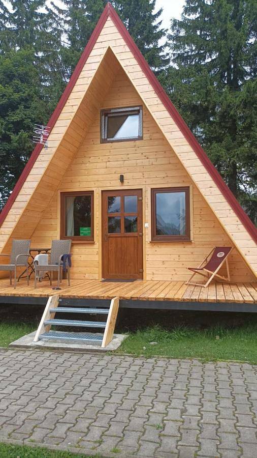 Domek letniskowy dla 6 osób, z Balkon i Taras oraz Ogród i Widok w Park Narodowy Gór Stołowych