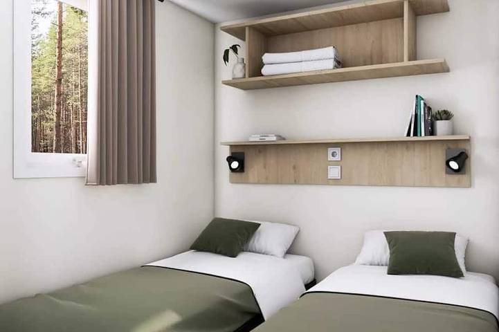 Zecamping 4 étoiles piscine couverte toboggans locatif 28m2 4 pers in Pont-Aven, Quimper und Umgebung