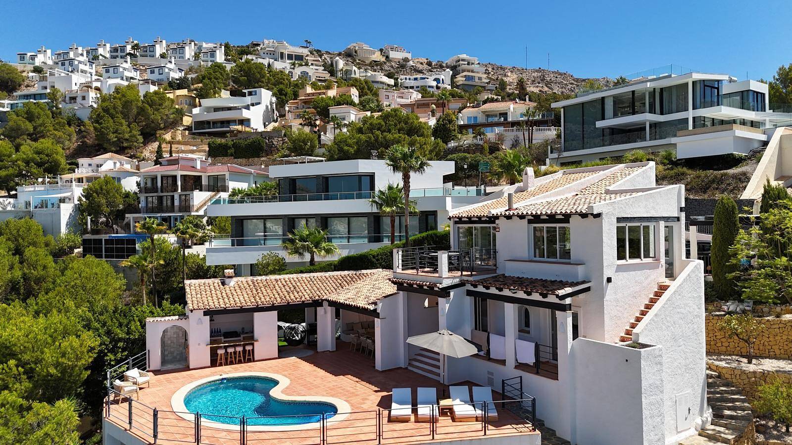 Villa 'Nono' con impresionantes vistas al mar in Altea Hills, Altea