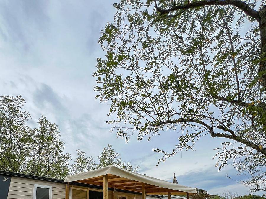 Camping Le Bardou - Mobilheim 6 personen - 3 Zimmer mit Klimaanlage Nesasio in Saint-Germain, Ardèche