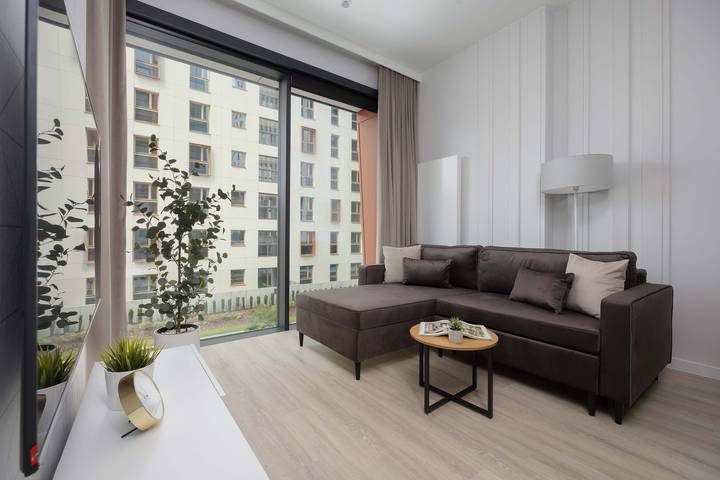 Entire studio, Prosta 69D Warsaw Prestigious Studio Ac Parking in Warsaw, Masovia