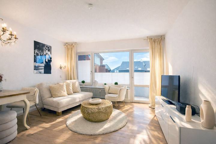 Ferienwohnung für 2 Personen, mit Balkon auf Borkum