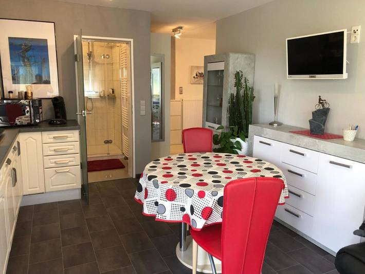 Ferienwohnung für 4 Personen, mit Terrasse und Garten sowie Ausblick in Mahlberg