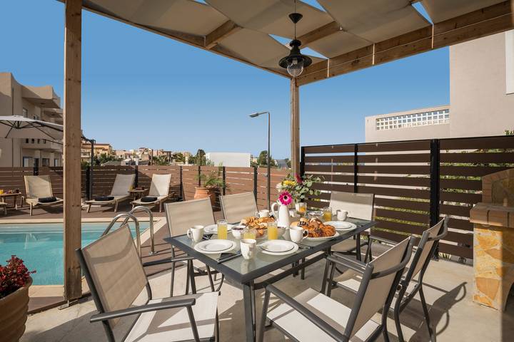 Ferienhaus für 6 Personen, mit Garten und Pool in Chania - 4