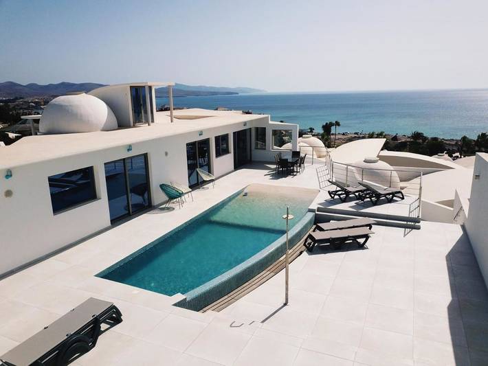 Finca für 6 Personen, mit Balkon und Terrasse sowie Pool und Ausblick in Costa Calma