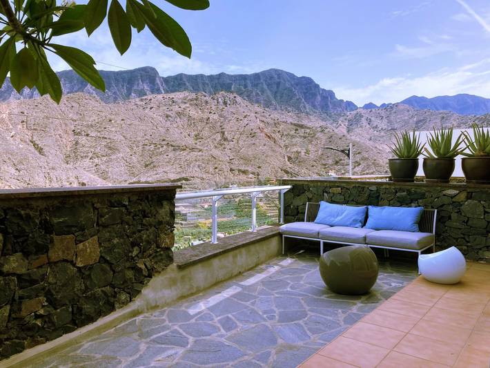 Komfortable geräumige Wohnung mit bester Aussicht 5p max in Santa Catalina, Hermigua