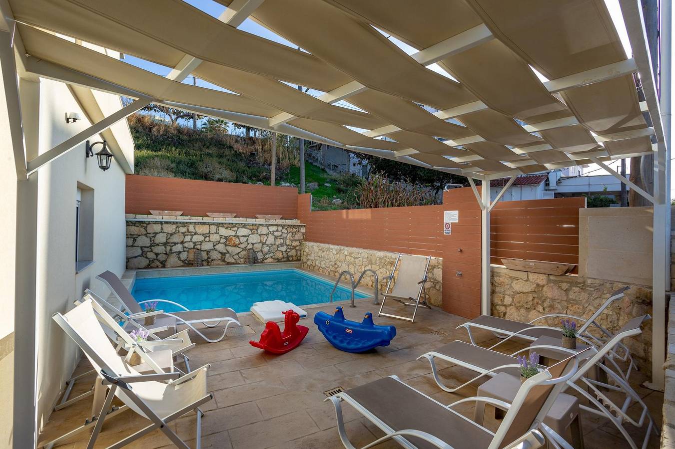 Villa für 10 Personen mit Terrasse in Skaleta, Rethymno und Umgebung