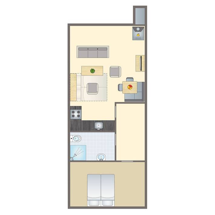 Ferienwohnung für 4 Personen, mit Sauna - 1