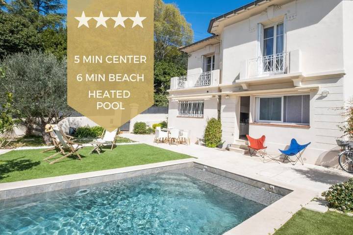 Villa voor 8 personen, met tuin en zwembad in Cannes