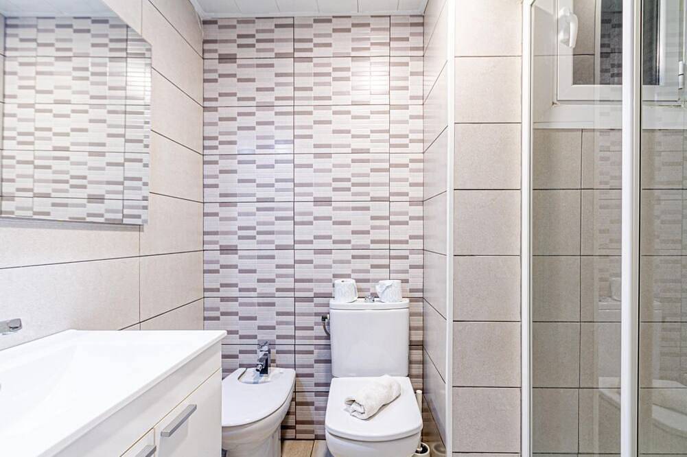 Entire apartment, Residential Costamar Playa, with swimming pools near Bcn in Cabrera de Mar, Costa del Maresme