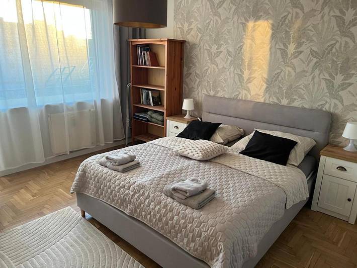 Apartament wakacyjny dla 2 osób, z balkon i widok, Dla rodziny w Słupsk