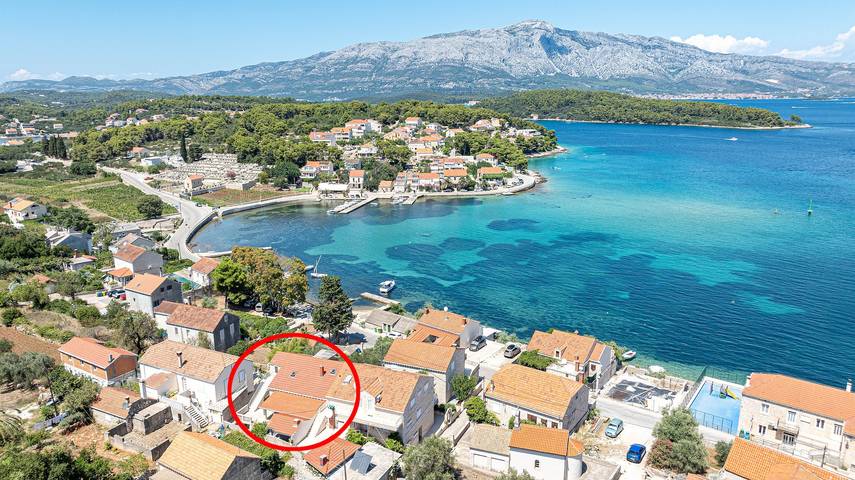 Apartament wakacyjny dla 14 osób, z balkon/ taras w Korčula