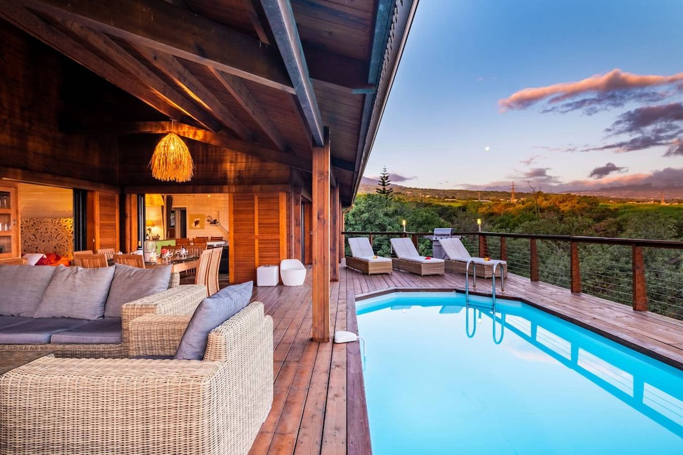 Kaz Passion - Villa with swimming pool and sea view on the edge of a ravine in Saint-Louis, Reunión