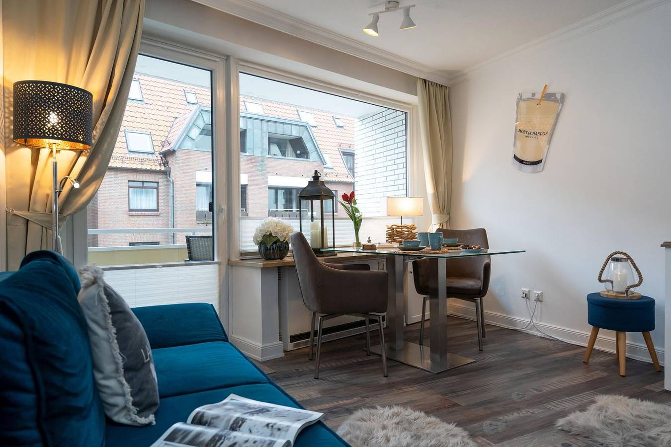 Ganze Wohnung, Schönes 2-Zimmer App., strandnah, Balkon mit Meerblick, Wlan. Haustiere erlaubt. in Westerland, Sylt (Gemeinde)