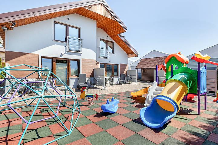 Ferienwohnung für 2 Personen, mit Terrasse und Sauna, mit Haustier in Grzybowo