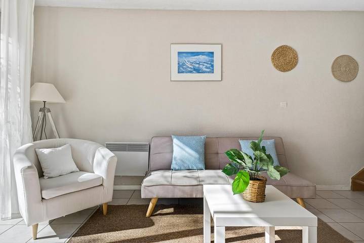 Maison de vacances pour 4 personnes, avec piscine ainsi que vue et jardin