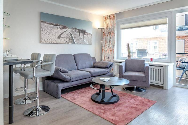 Ganze Wohnung, Moderne 2-Zimmerwohnung mit Stellplatz am Strand in Westerland, Sylt (Gemeinde)