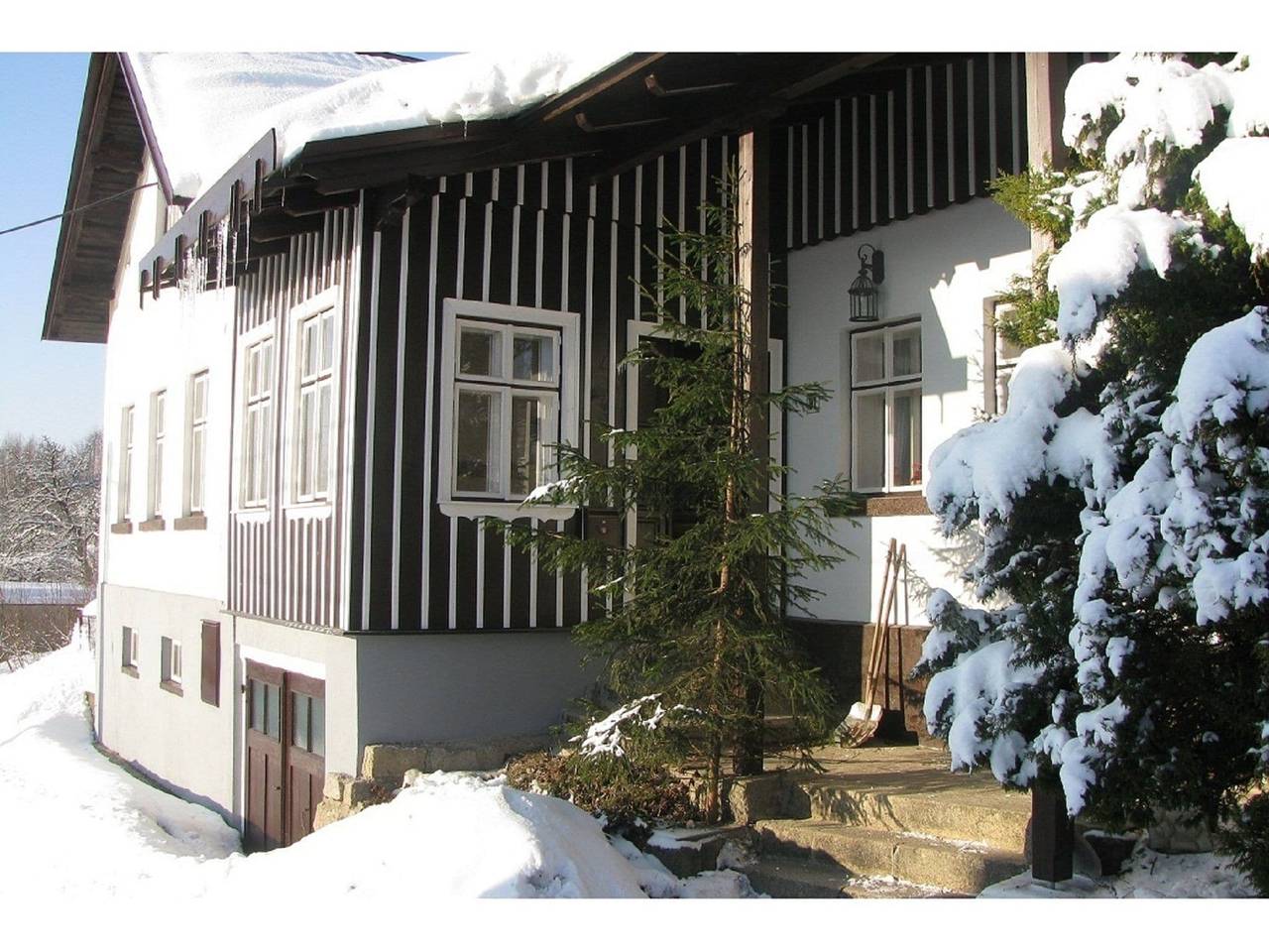 Ganze Wohnung, Modernes Appartement in Zlata Olesnice mit Sauna in Zlatá Olešnice, Riesengebirge