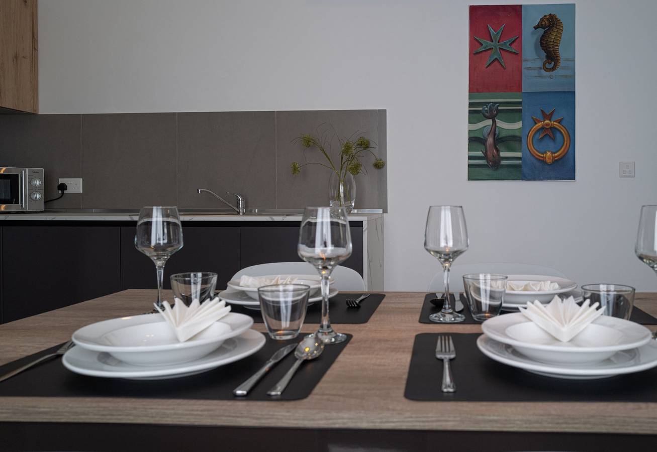 Appartement entier, Appartement de vacances pour 6 personnes avec terrasse in Marsaskala, Île de Malte