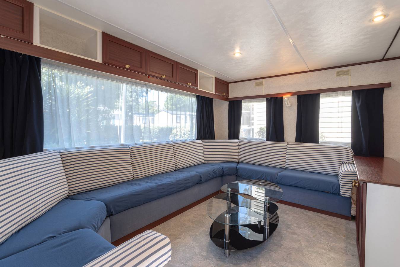 Mobilhome en el Camping Le Front De Mer - sin gastos de camping - piscina compartida y aire acondicionado in La Côte Vermeille, Argelès-sur-Mer
